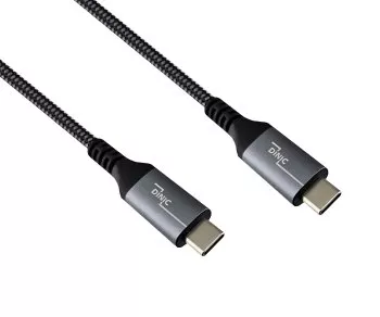 Cable DINIC USB C 4.0, 240W PD, 40Gbps, 1m tipo C a C, enchufe de aluminio, cable de nylon, caja DINIC